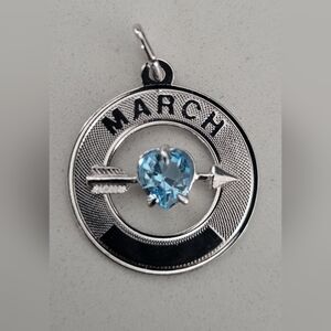 Rembrandt Charms March Love Birthstone Charm.